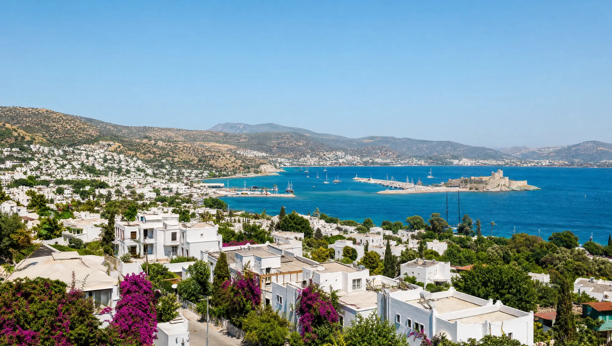 Mediterranean coastline in Turkey