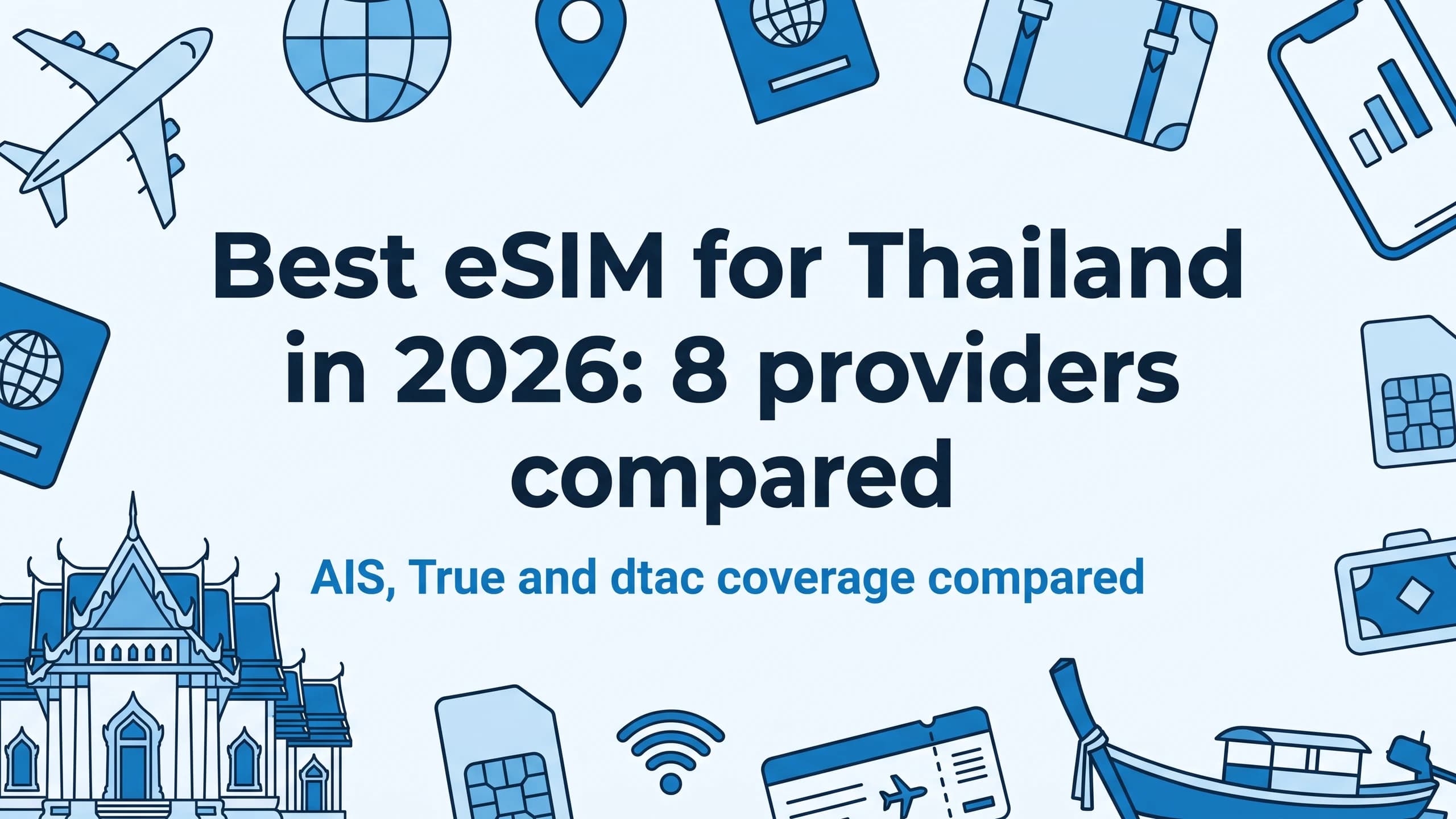 Best eSIM for Thailand in 2026: 8 providers compared